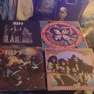 Kiss Album Set with Vibrant Covers